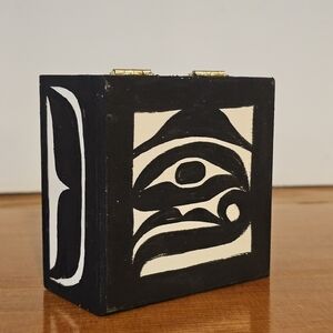 First Nation Hand Painted Trinket Box